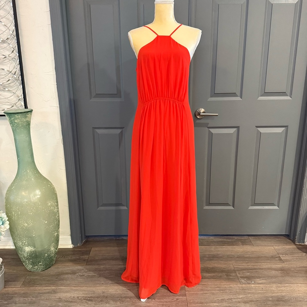 Daniel Cremieux Vibrant Red Maxi Dress